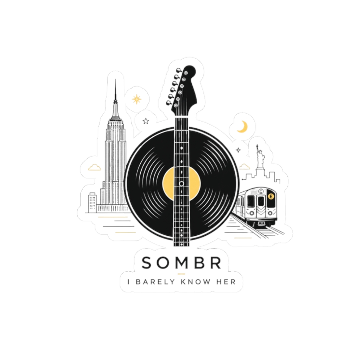Sombr "s album, " Sticker - Official stickers merchandise