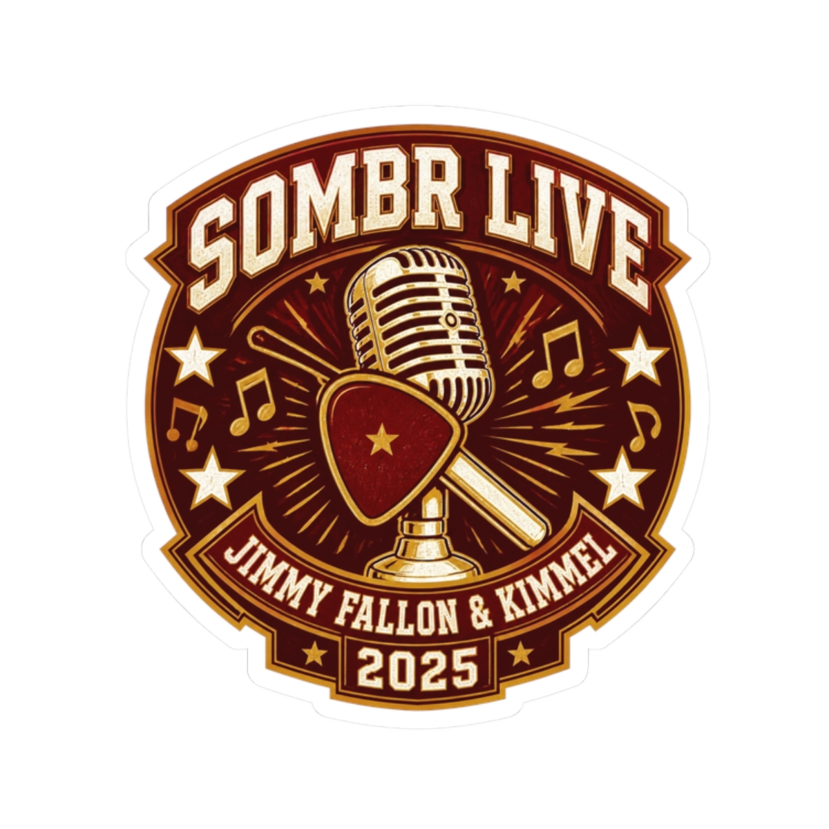 Sombr "Sombr Live" Sticker - Official stickers merchandise